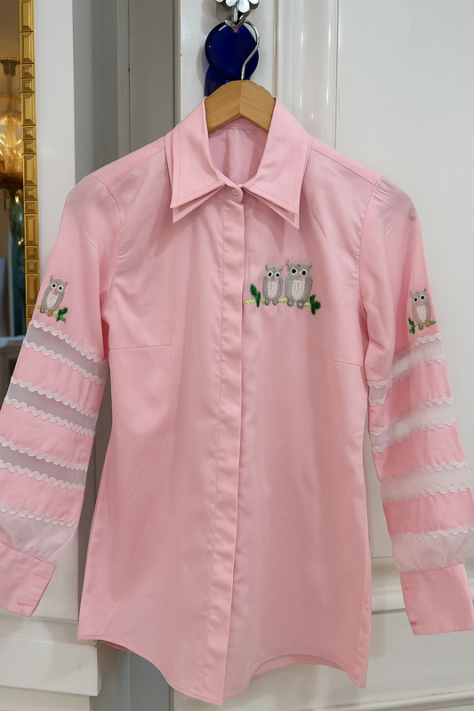 Petal Pink Owl Shirt