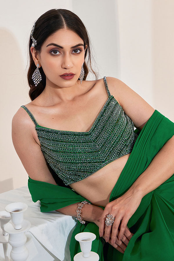 Emerald Grace Saree