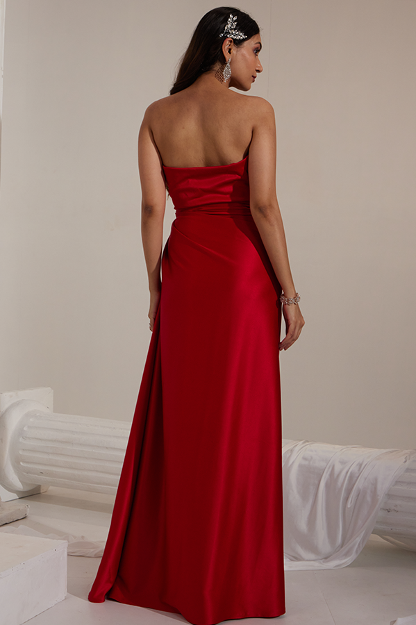 Scarlet Radiance Gown