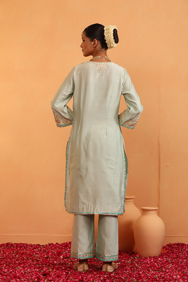 Serene Opulence Embroidered Set