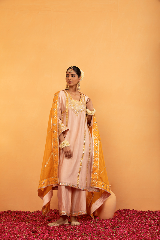 Rose Gold Kurta Set