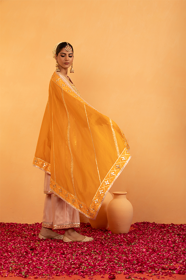 Rose Gold Kurta Set
