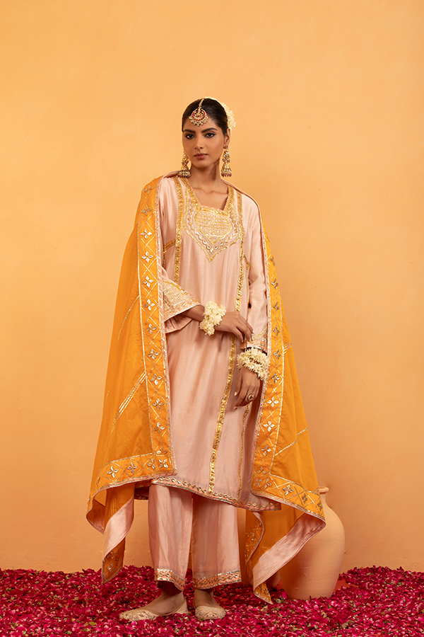 Rose Gold Kurta Set
