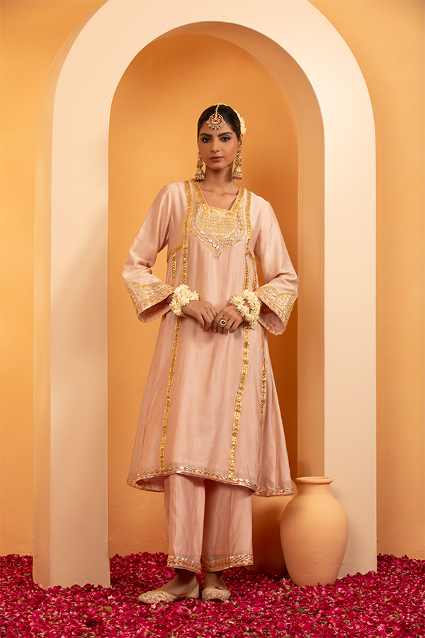 Rose Gold Kurta Set