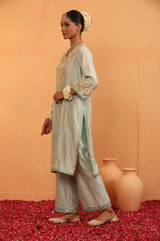 Serene Opulence Embroidered Set