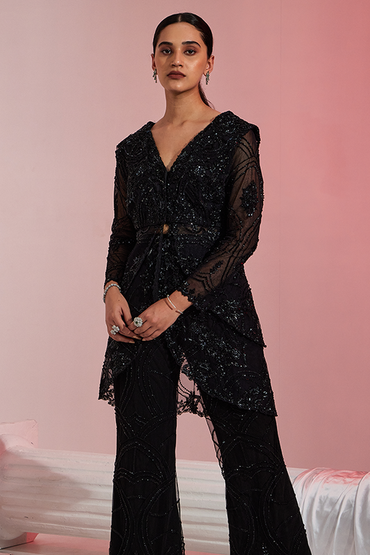 Midnight Elegance Coord Set