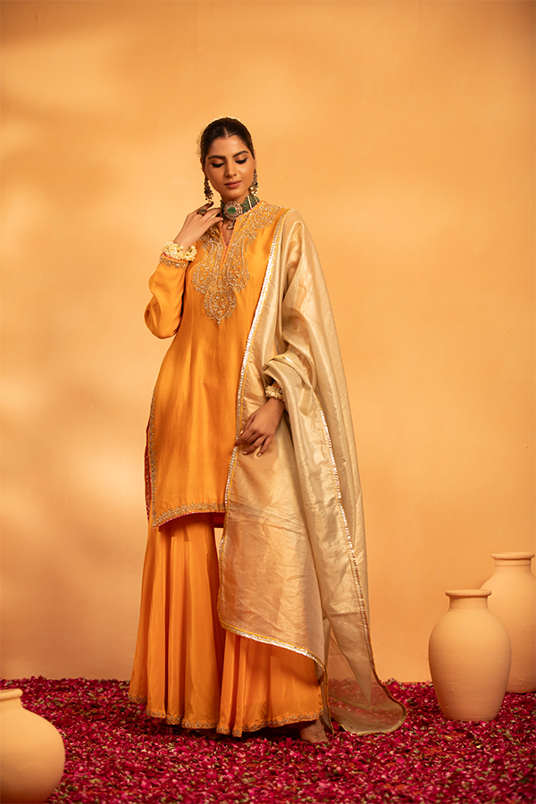 Marigold Sharara Set