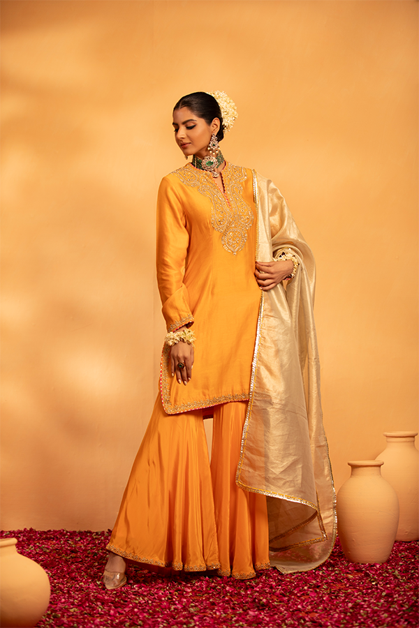Marigold Sharara Set